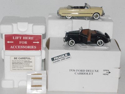 Lot 2231 - Danbury Mint 1949 Ford Custom in cream with...