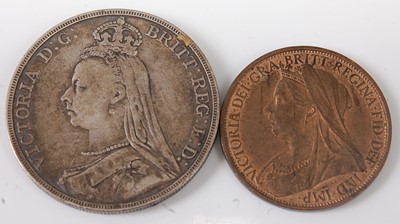 Lot 2086 - Great Britain, 1892 crown, Victoria jubilee...