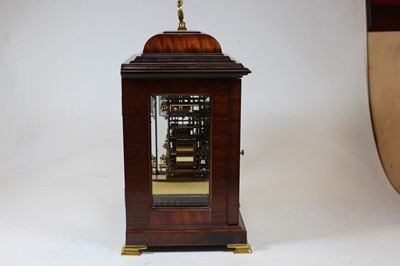 Lot 5 - An 18th century style walnut bracket clock,...