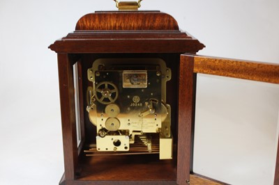 Lot 5 - An 18th century style walnut bracket clock,...