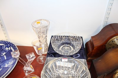 Lot 41 - A collection of various cut glass ware to...