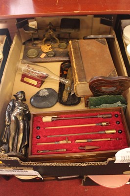 Lot 53 - A box containing a collection of various items,...