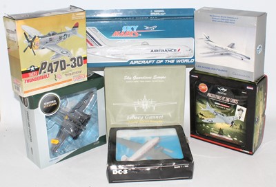 Lot 2208 - Mixed group x7 of diecast and plastic aircraft...