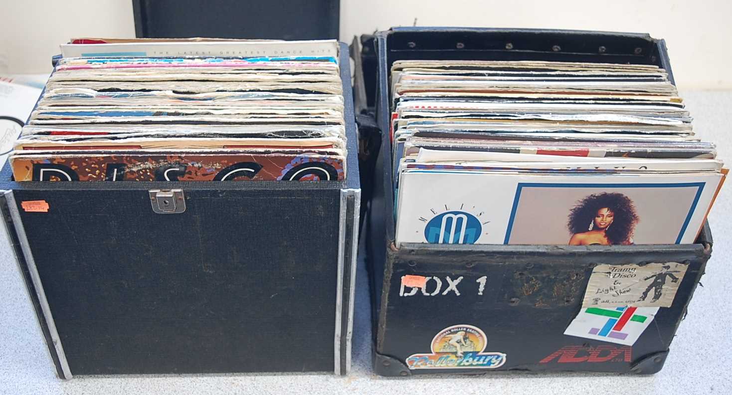 Lot 603 - Two boxes of miscellaneous 12" vinyl various...