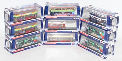 Lot 2216 - Corgi Original Omnibus models, x9 examples...