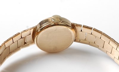 Lot 2537 - A lady's 9ct yellow gold Tissot manual wind...