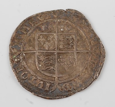 Lot 2090 - England, 1580 sixpence, Elizabeth I bust left...