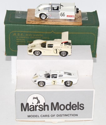 Lot 2008 - A 1/43 scale resin and white metal kit built...