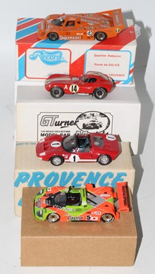 Lot 2015 - Four various boxed 1/43 scale white metal and...