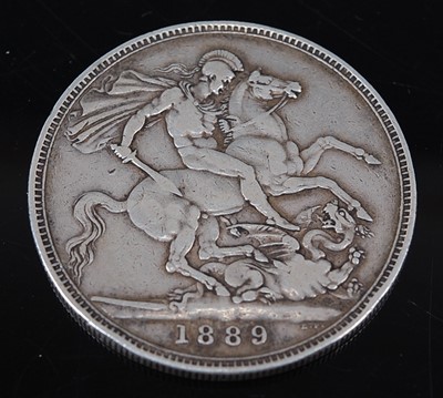 Lot 2092 - Great Britain, 1889 crown, Victoria jubilee...