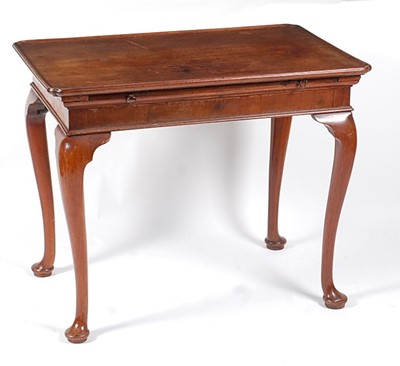 Lot 1422 - A George III and later mahogany silver table,...