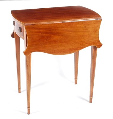 Lot 1413 - A Sheraton Revival mahogany and inlaid...