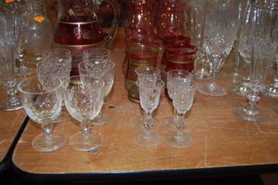 Lot 114 - A collection of miscellaneous glassware, to...