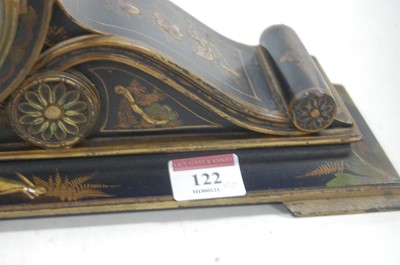 Lot 122 - An early 20th century black lacquered and...