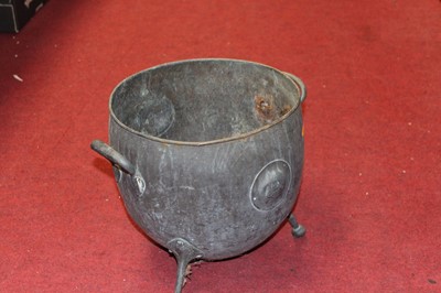 Lot 134 - An Art Nouveau style copper cauldron, having...
