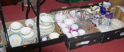 Lot 136 - Four boxes of miscellaneous china and...