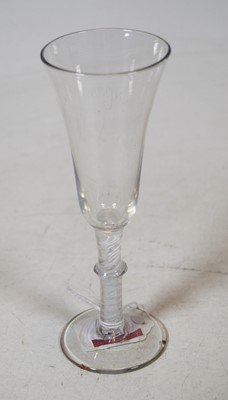 Lot 164 - An 18th century continental liqueur glass,...