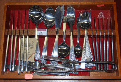 Lot 237 - Oneida - a stainless steel six-place setting...