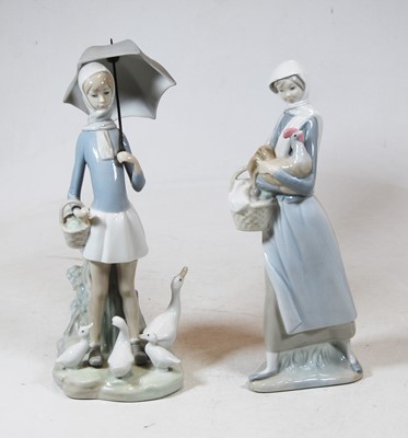 Lot 201 - A Lladro Spanish porcelain figure of a lady...