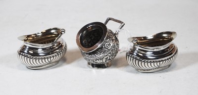 Lot 204 - A pair of Edwardian silver open salts, of...
