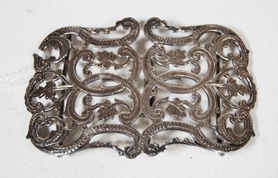 Lot 256 - A late Victorian silver nurse's buckle, of...