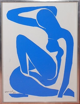 Lot 227 - After Henri Matisse (1869-1954) - Blue nude...