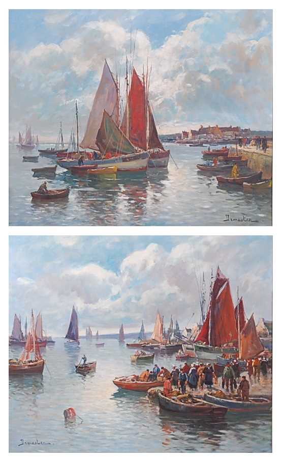Lot 241 - Eugene Demester (1914-1984) - Pair; Sailing...