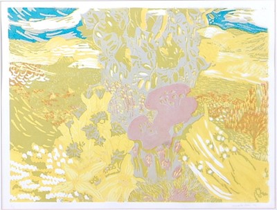 Lot 293 - Charlotte Hodes (b.1959) - Summer landscape...