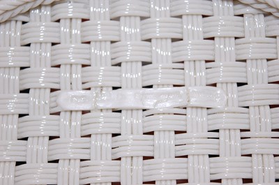 Lot 1081 - A first period Belleek porcelain basket, the...