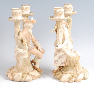 Lot 1030 - A pair of late 19th century Worcester...