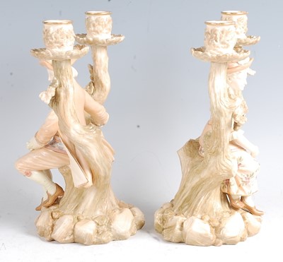 Lot 1030 - A pair of late 19th century Worcester...