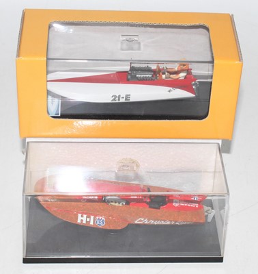 Lot 1996 - Two boxed/plastic cased 1/43 scale resin and...