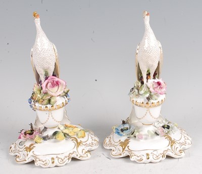 Lot 1079 - A pair of Royal Crown Derby porcelain groups...