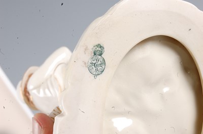 Lot 1033 - A pair of Worcester porcelain figures,...