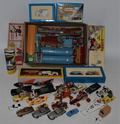 Lot 1201 - Corgi Toys mixed lot of T.V. related items,...