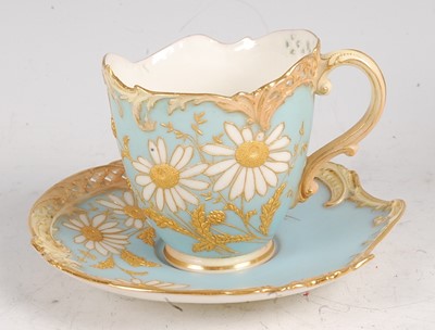 Lot 3033 - A Royal Worcester porcelain Empress teacup and...