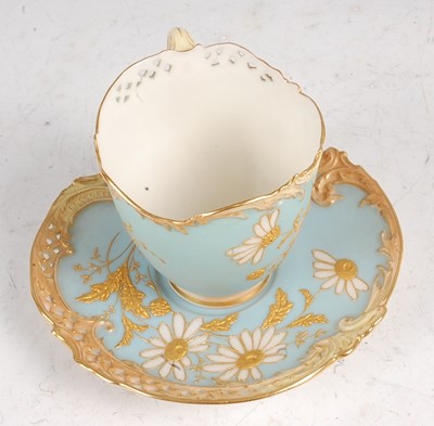 Lot 3033 - A Royal Worcester porcelain Empress teacup and...