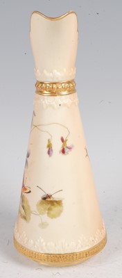 Lot 1021 - A Royal Worcester porcelain ewer, enamel...