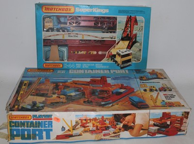 Lot 1604 - Matchbox group of 2 items as follows: Play set...