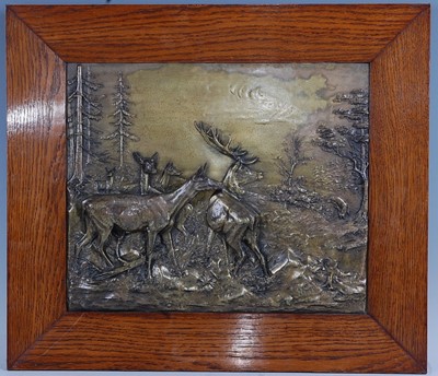 Lot 2608 - Fritz Diller (German 1875-1945), a brass...