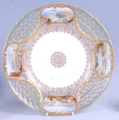 Lot 1076 - A mid-19th century Copeland porcelain cabinet...