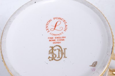 Lot 1067 - A Lynton Porcelain Company cabinet cup and...
