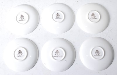 Lot 1025 - A Royal Worcester cased set of six porcelain...
