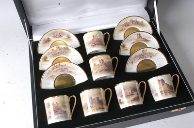 Lot 1059 - A Milwyn Holloway cased set of six coffee cans...