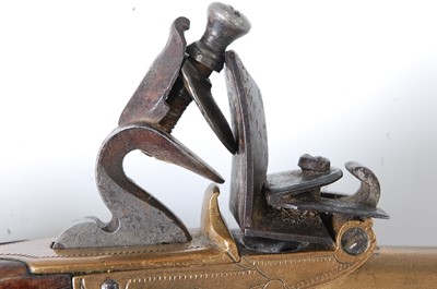 Lot 41 - * A 19th century box-lock flintlock pocket...