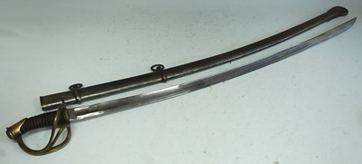 Lot 36 - * An 1860 pattern U.S. Cavalry sabre, the 89cm...
