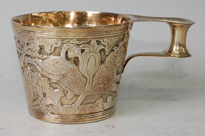 Lot 1121 - A silver gilt replica of the Vapheio Cup, with...