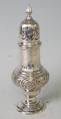 Lot 1127 - A late Victorian silver pedestal lighthouse...