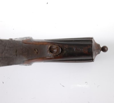 Lot 30 - * A 19th century pin fire pocket pistol, the 8....