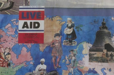 Lot 518 - Live Aid, an official poster for the 1985...